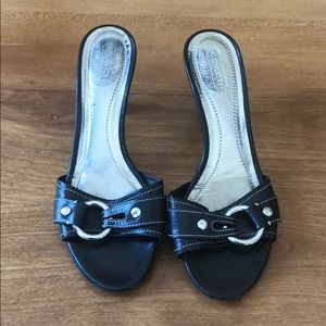 Coach Black with silver hardware size 9.5